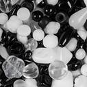 Миксы бусин - - 92-MIX10-B+W - - 250 гр.